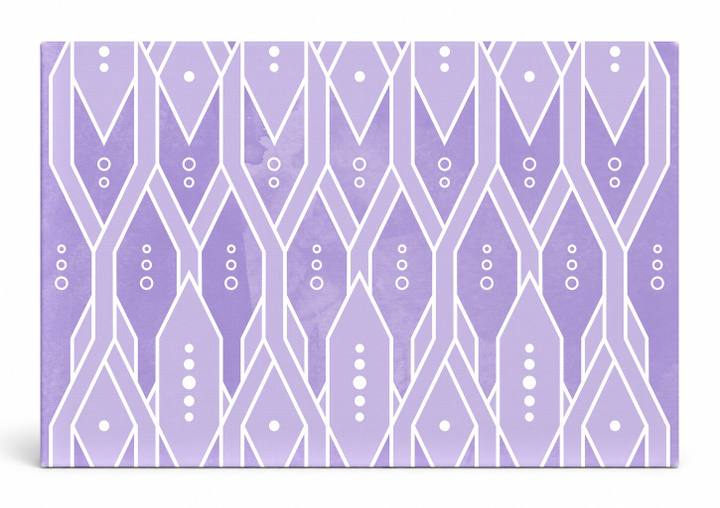 Purple Geometric Diamond Pattern