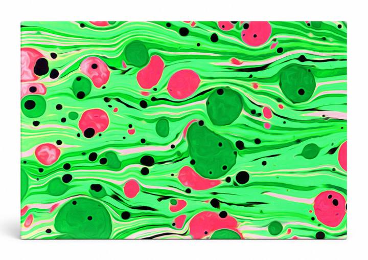 Green and Pink Marble Swirls