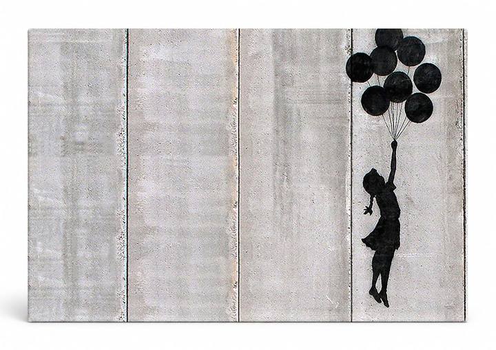 Flying Balloon Girl — Street Art Print