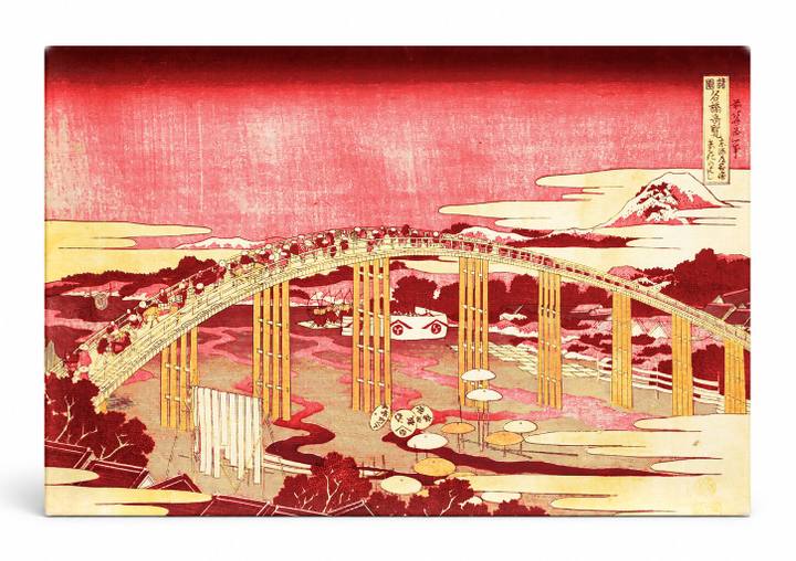 Yahagi Bridge at Okazaki (c. 1834)