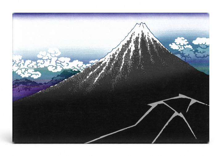Black Fuji / Rainstorm Beneath the Summit (c.1831)