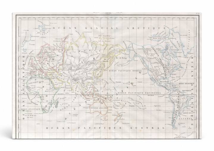 Mappe-Monde sur la Projection de Mercator (1832)