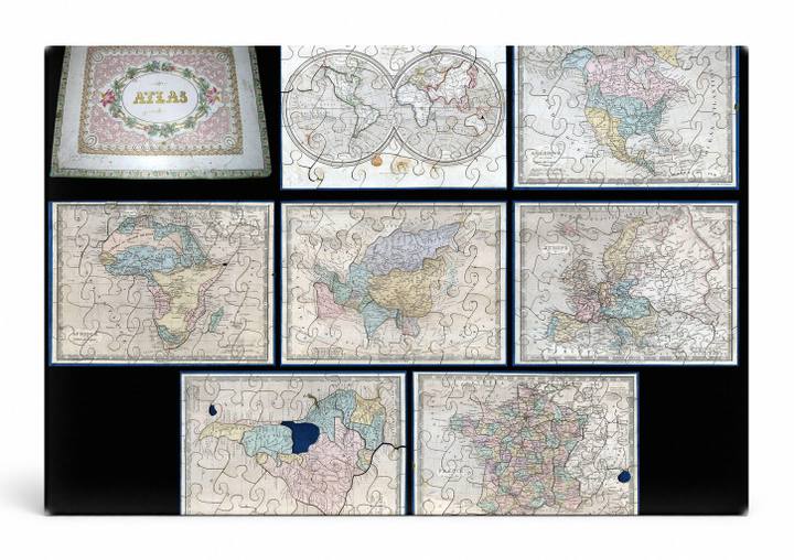 1845 Logerot Jigsaw Puzzle Atlas of the World