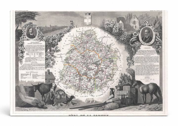 Département de la Sarthe, France (1852)