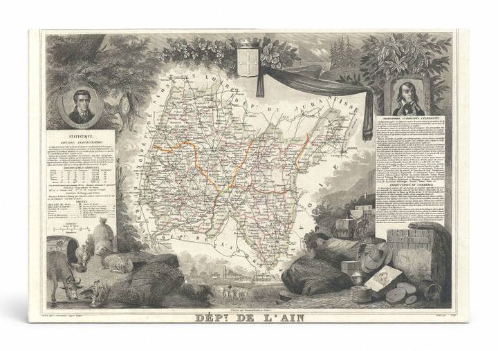 Département de l'Ain, France (1852)