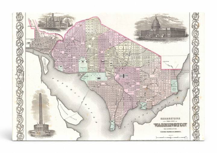 Georgetown and the City of Washington D.C. (1855)