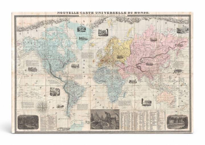 Nouvelle Carte Universelle du Monde (1859)