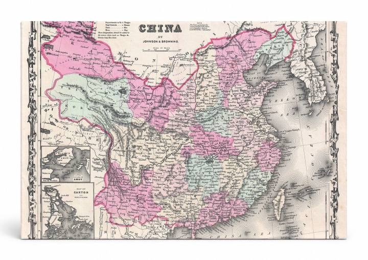 Johnson's Map of China (1861)