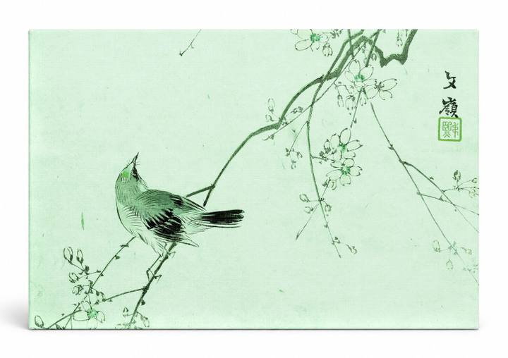 Bird on Blossoming Branch