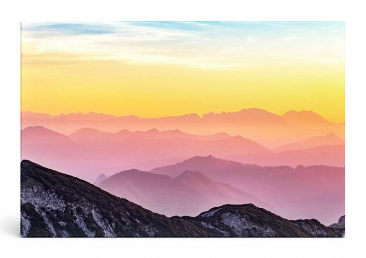 Mountain Layers at Sunrise