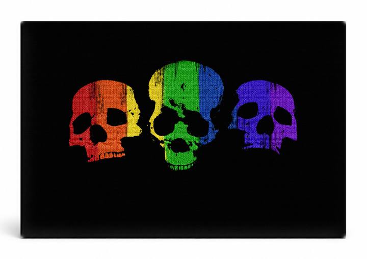 Rainbow Skulls Trio