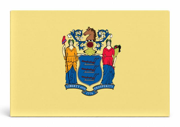 New Jersey State Seal on Flag