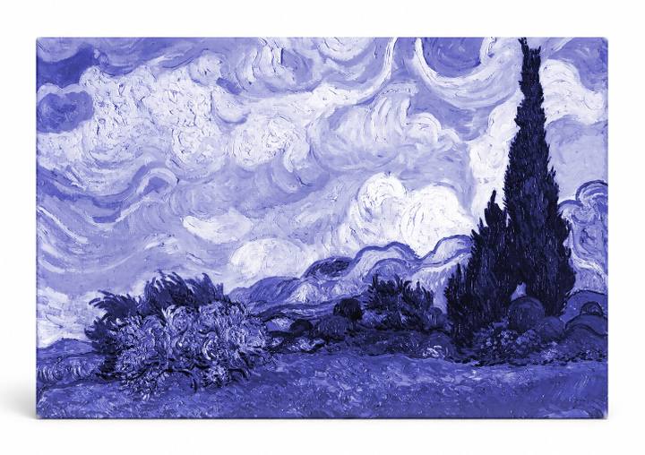 Wheat Field with Cypresses (1889)