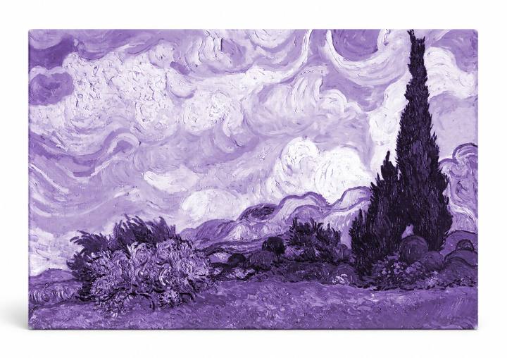 Wheat Field with Cypresses (1889)