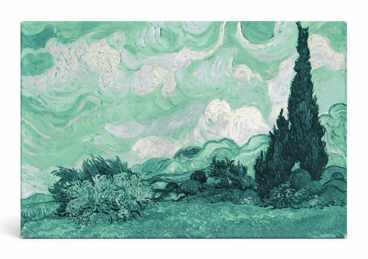 Wheat Field with Cypresses (1889)