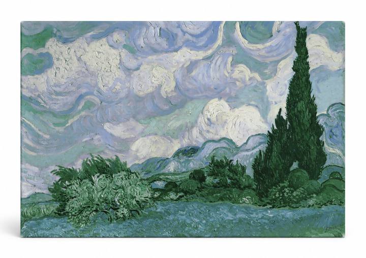 Wheat Field with Cypresses (1889)