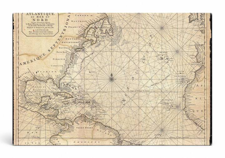 Ocean Atlantique ou Mer du Nord Antique Chart