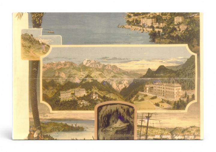 Wien-Triest Sudbahn 1890s Austrian Railway Vintage Travel Poster Wall Art