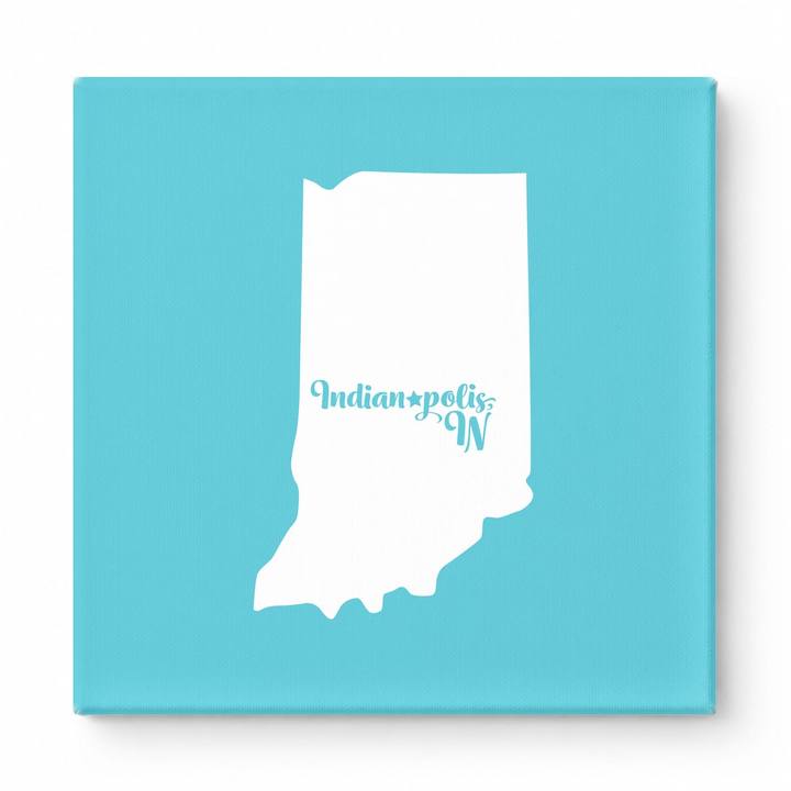 Home Sweet Indianapolis — Indiana State Silhouette