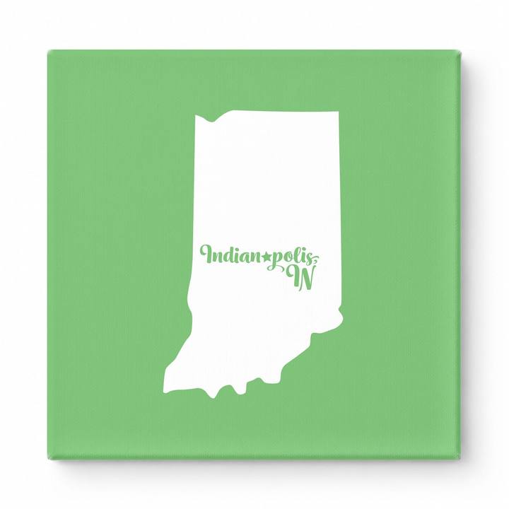 Home Sweet Indianapolis — Indiana State Silhouette