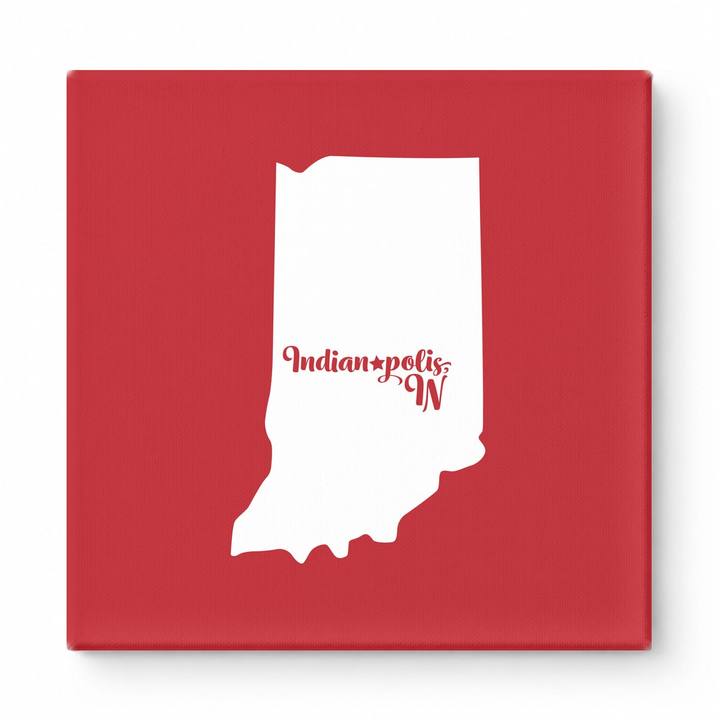 Home Sweet Indianapolis — Indiana State Silhouette