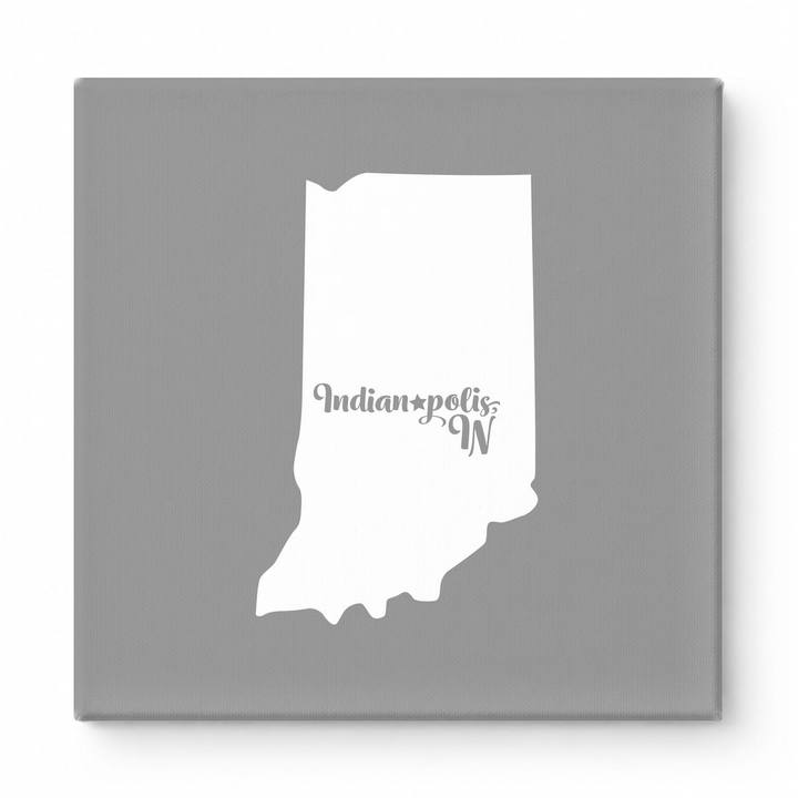 Home Sweet Indianapolis — Indiana State Silhouette