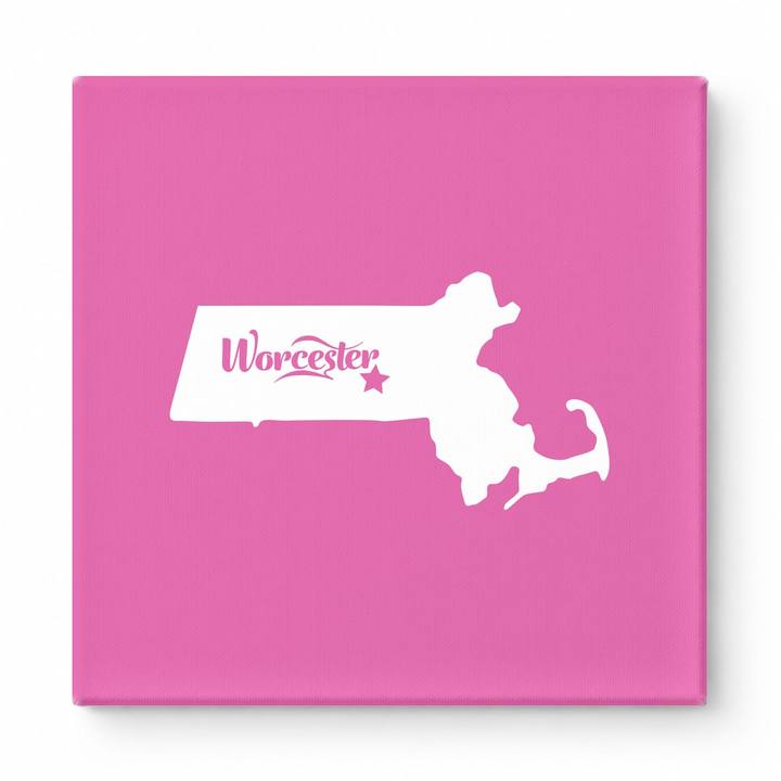 Home Sweet Worcester — Massachusetts State Silhouette