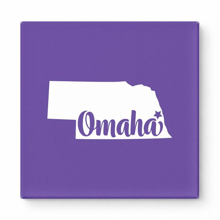 Home Sweet Omaha — Nebraska State Silhouette