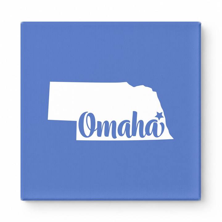 Home Sweet Omaha — Nebraska State Silhouette