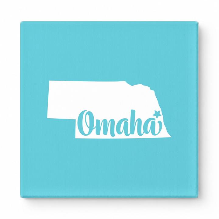 Home Sweet Omaha — Nebraska State Silhouette