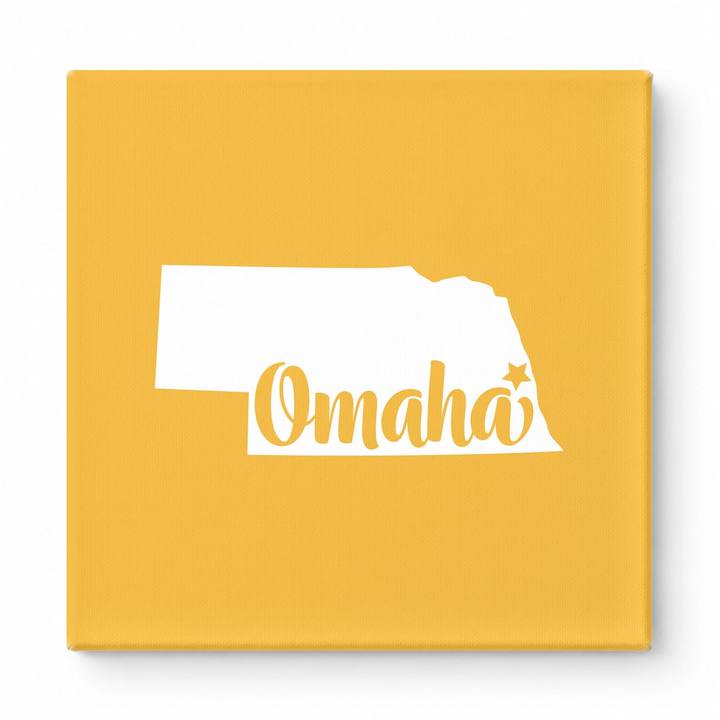 Home Sweet Omaha — Nebraska State Silhouette