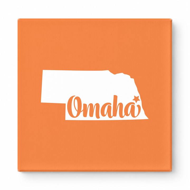 Home Sweet Omaha — Nebraska State Silhouette