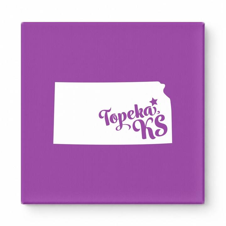 Home Sweet Topeka — Kansas State Silhouette