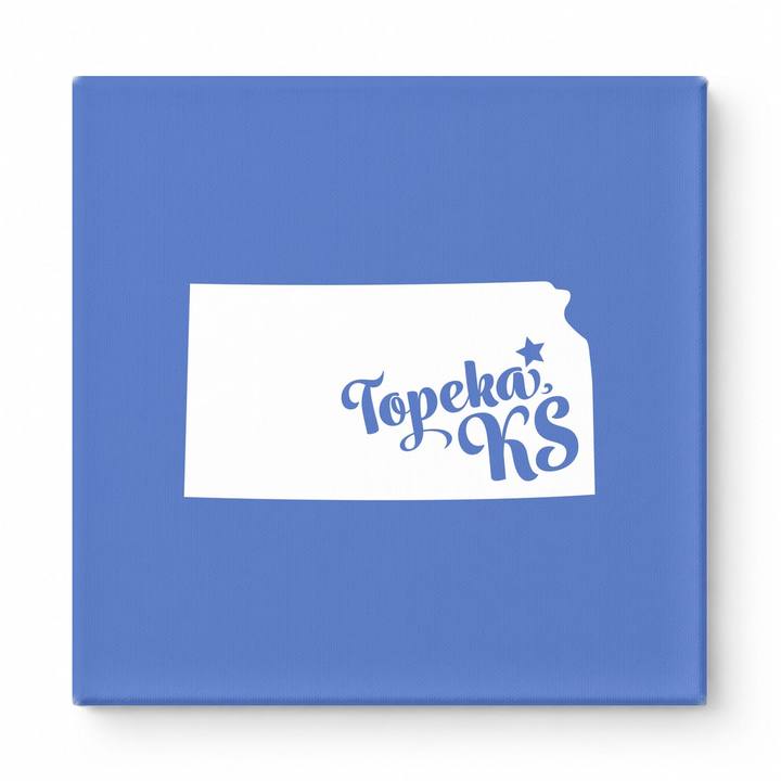 Home Sweet Topeka — Kansas State Silhouette