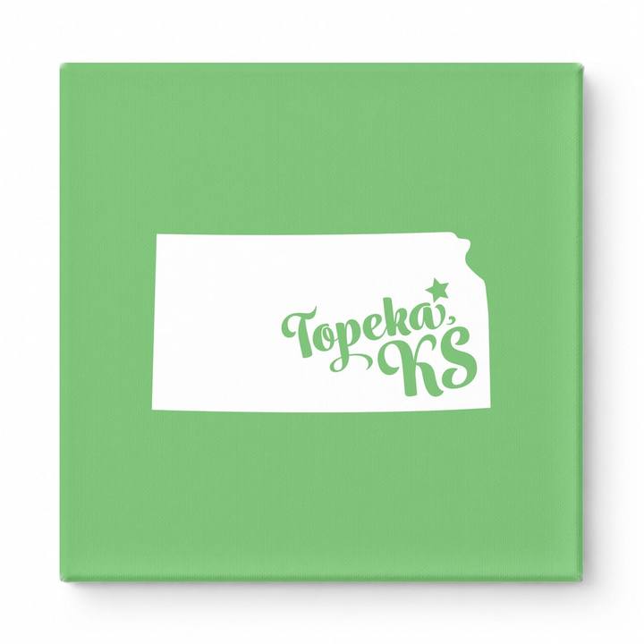 Home Sweet Topeka — Kansas State Silhouette