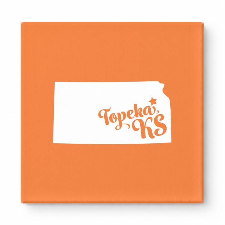 Home Sweet Topeka — Kansas State Silhouette