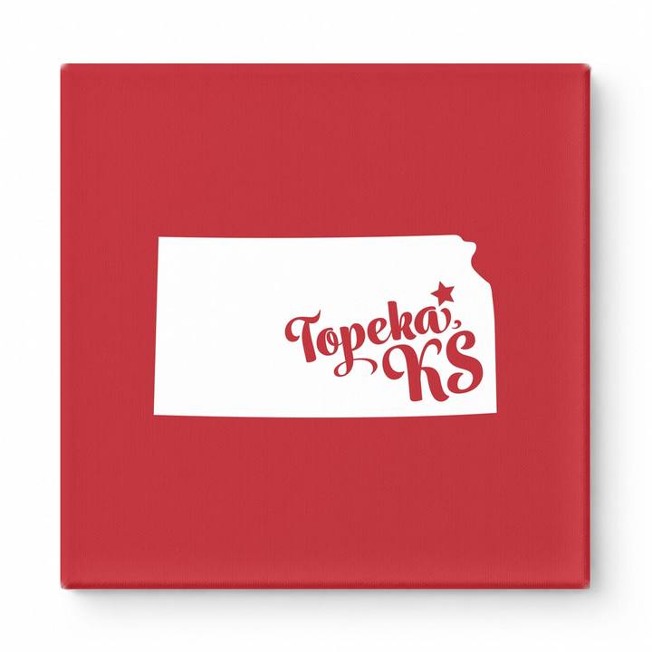 Home Sweet Topeka — Kansas State Silhouette
