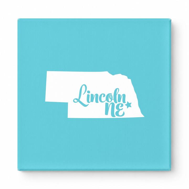 Home Sweet Lincoln — Nebraska State Silhouette