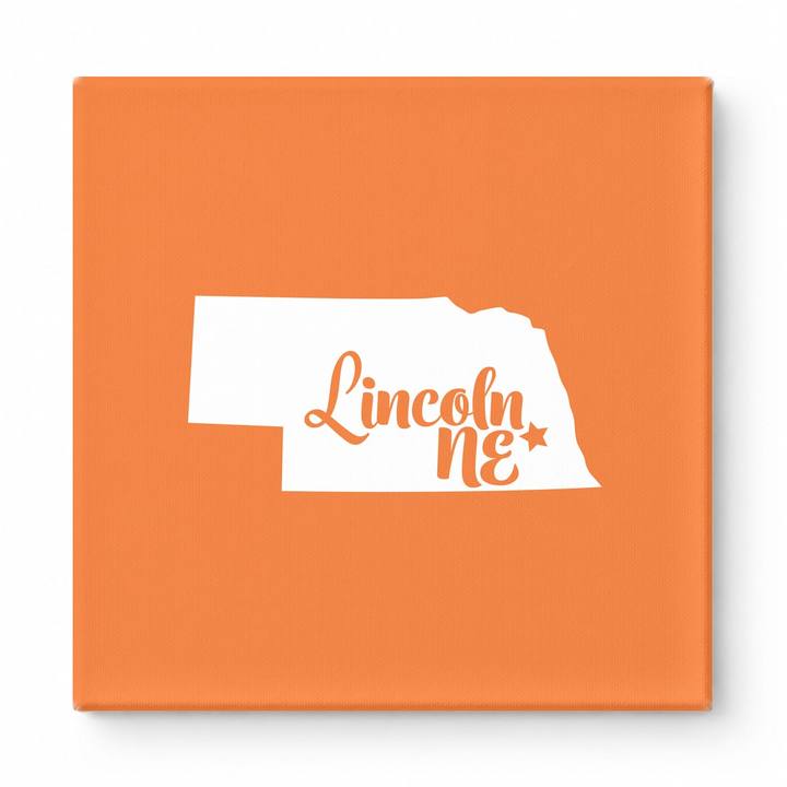 Home Sweet Lincoln — Nebraska State Silhouette
