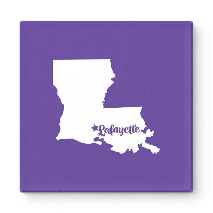 Home Sweet Lafayette — Louisiana State Silhouette