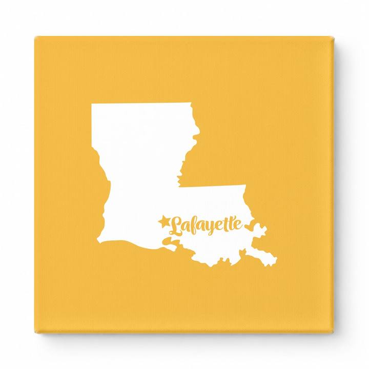 Home Sweet Lafayette — Louisiana State Silhouette