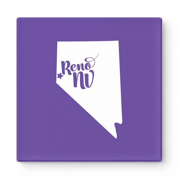 Home Sweet Reno — Nevada State Silhouette