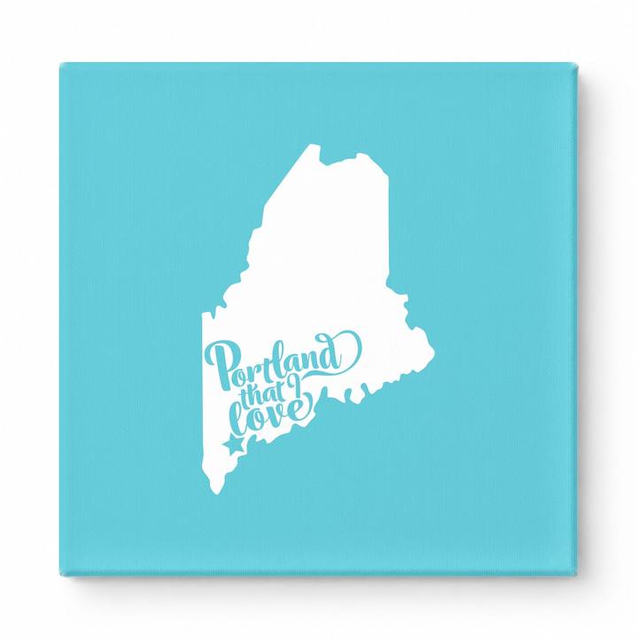 Home Sweet Portland — Maine State Silhouette