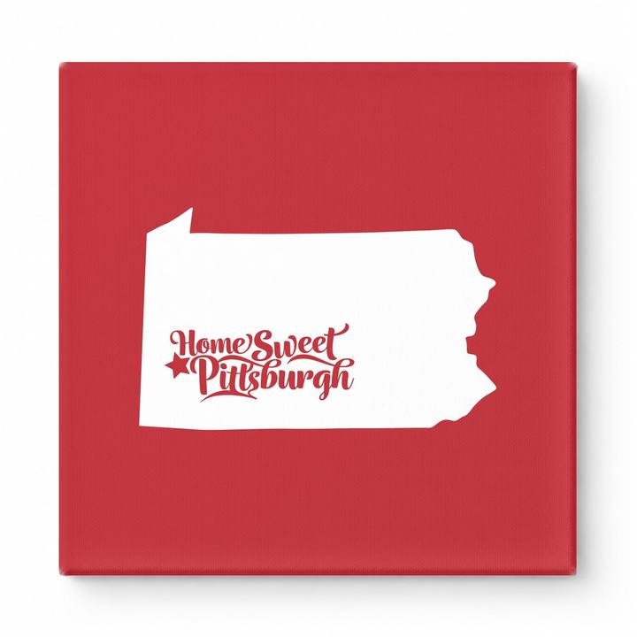 Home Sweet Pittsburgh — Pennsylvania State Silhouette