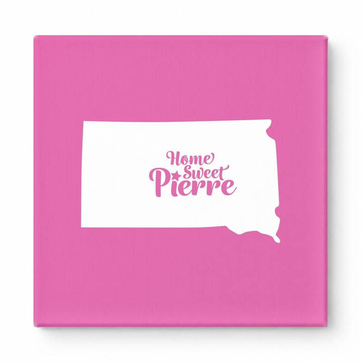 Home Sweet Pierre — South Dakota State Silhouette