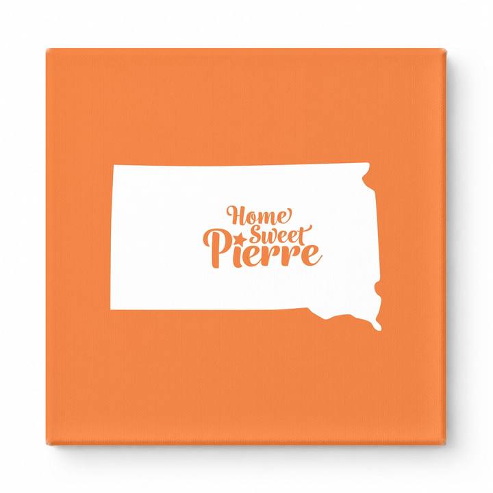 Home Sweet Pierre — South Dakota State Silhouette