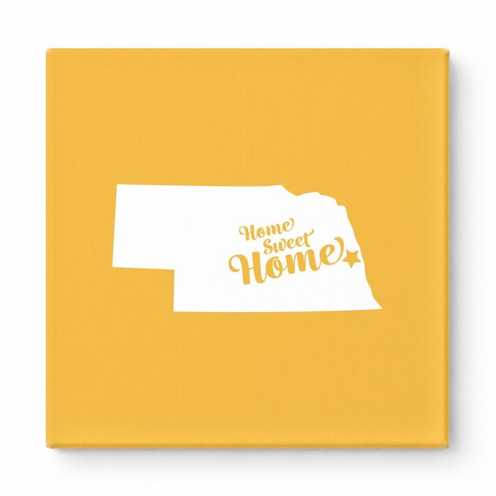 Home Sweet Grand Island — Nebraska State Silhouette