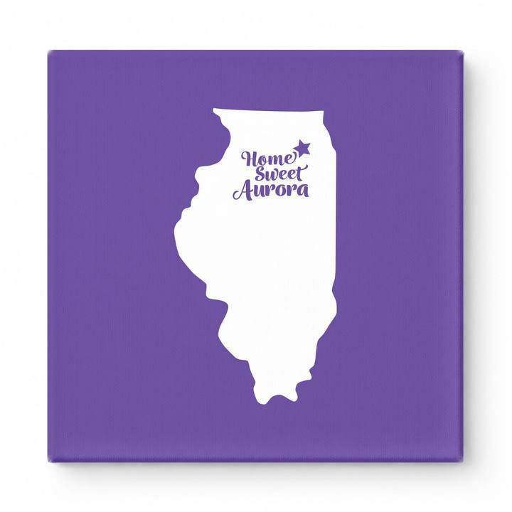 Home Sweet Aurora — Illinois State Silhouette