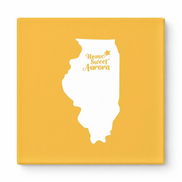 Home Sweet Aurora — Illinois State Silhouette