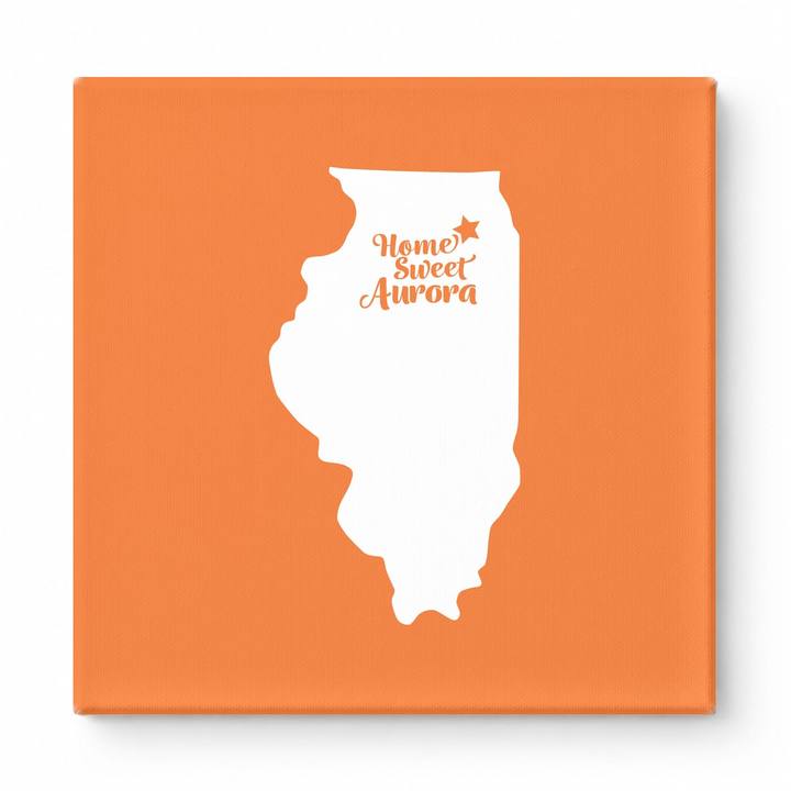 Home Sweet Aurora — Illinois State Silhouette